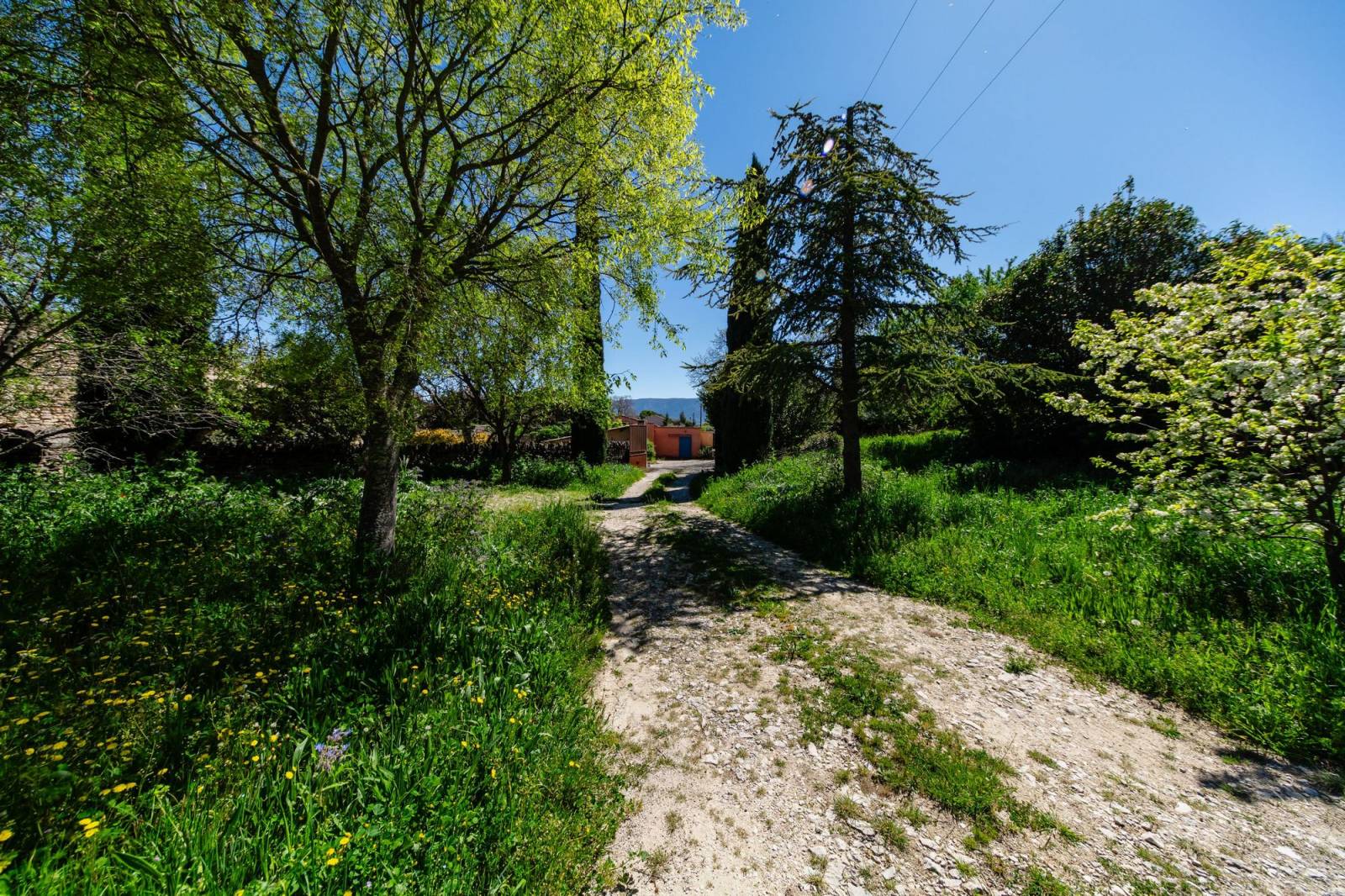 Renovation and construction project on a beautiful wooded plot in the heart of the village of Cabrières d’Avignon.