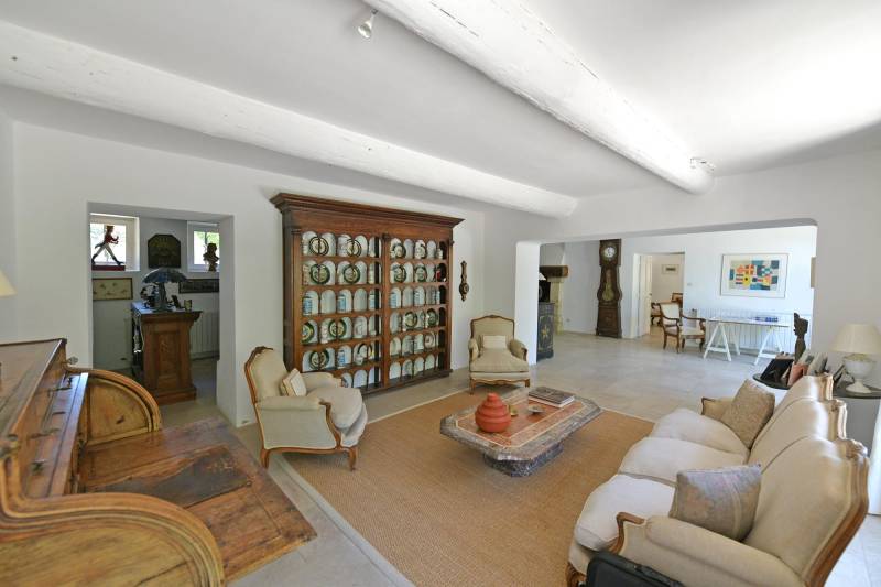 Authentic private stone hamlet with swimming pool and outbuildings set on 6 hectares of Provence in Gordes.