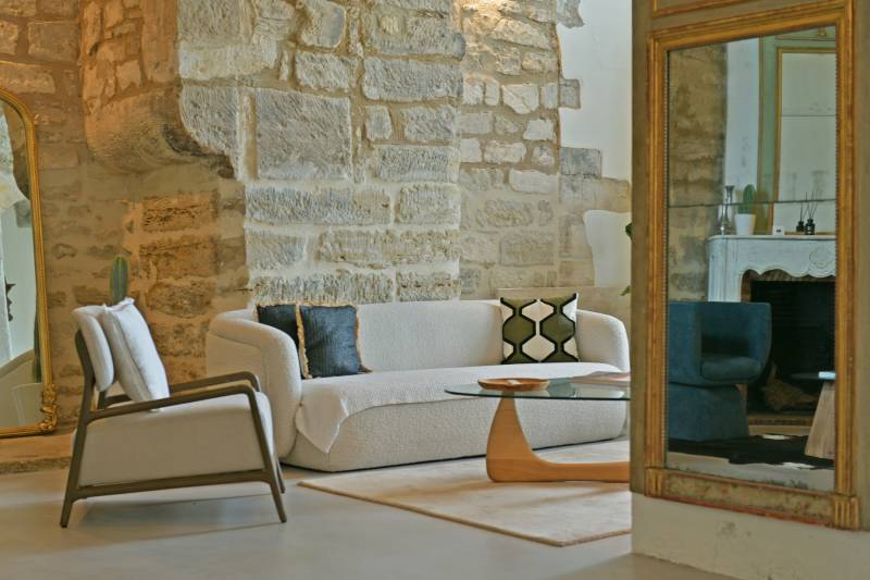 Stone house, stone walls, authentic house