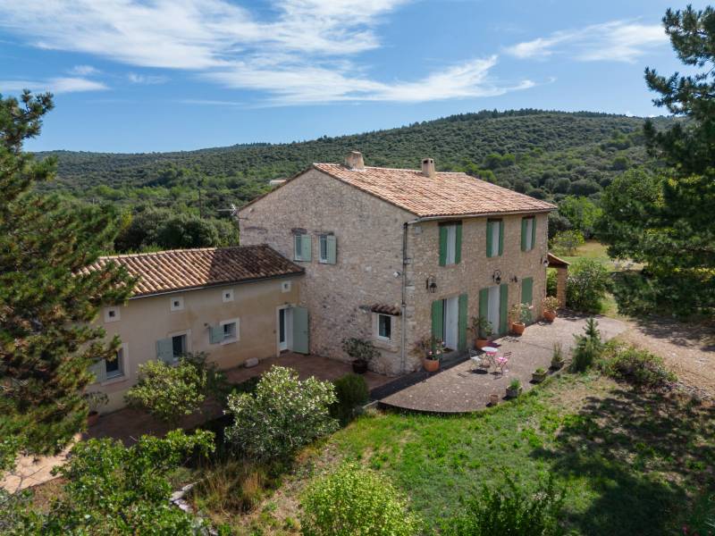 Authentic 1880 stone Mas nestled in the heart of a 5.5-hectare estate within a protected Natura 2000 zone.