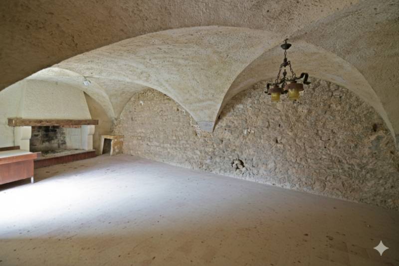 For sale in the Luberon: historic private hamlet to renovate and convert into a hotel on the Via Domitia cycle path.