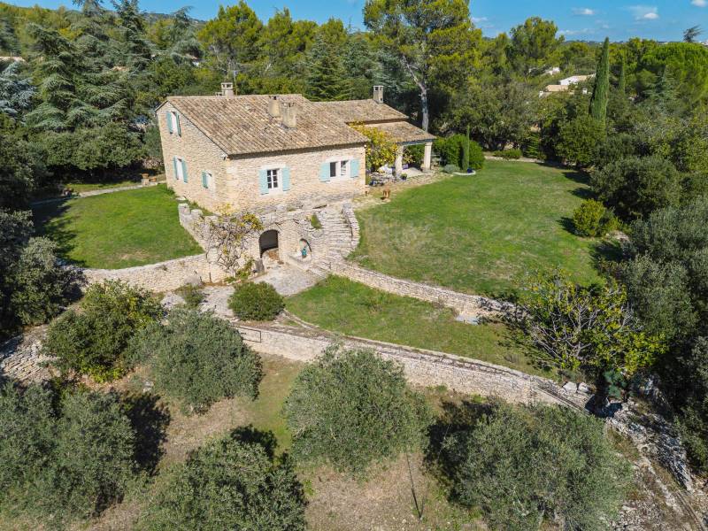 Stone house with views