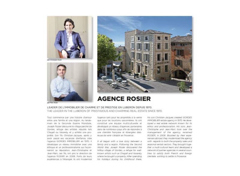 Article published in the Lov Hotel Collection magazine, first edition of La Bastide de Gordes