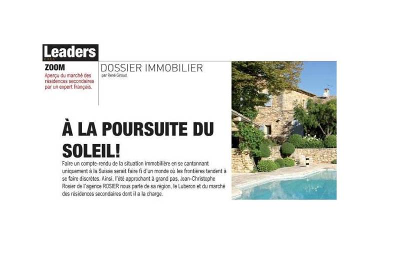 Article published in Leaders Excel: Second homes residential market overview by a French expert