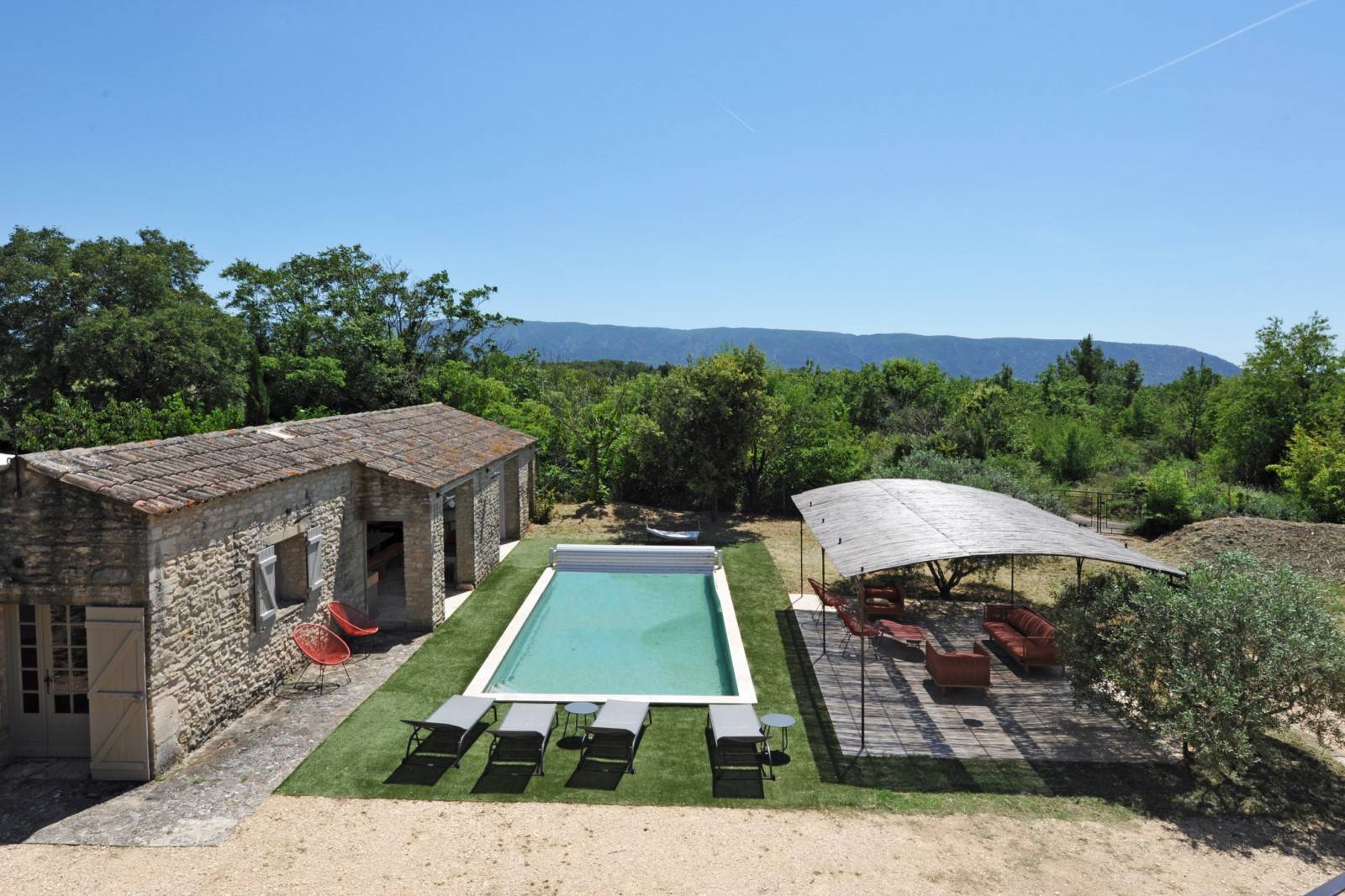 Exclusivity ROSIER, for sale in Gordes, renovated house with swimming pool and outbuildings facing the Luberon and its hilltop villages