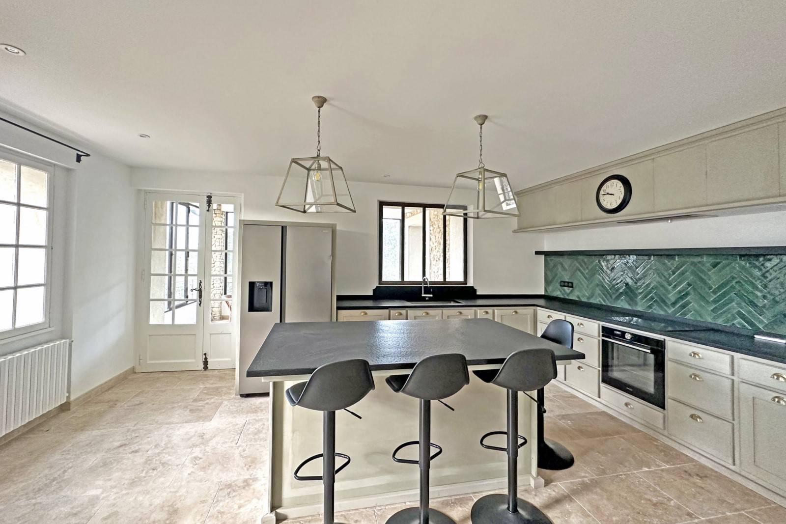 Exclusivity ROSIER, for sale in Gordes, renovated house with swimming pool and outbuildings facing the Luberon and its hilltop villages