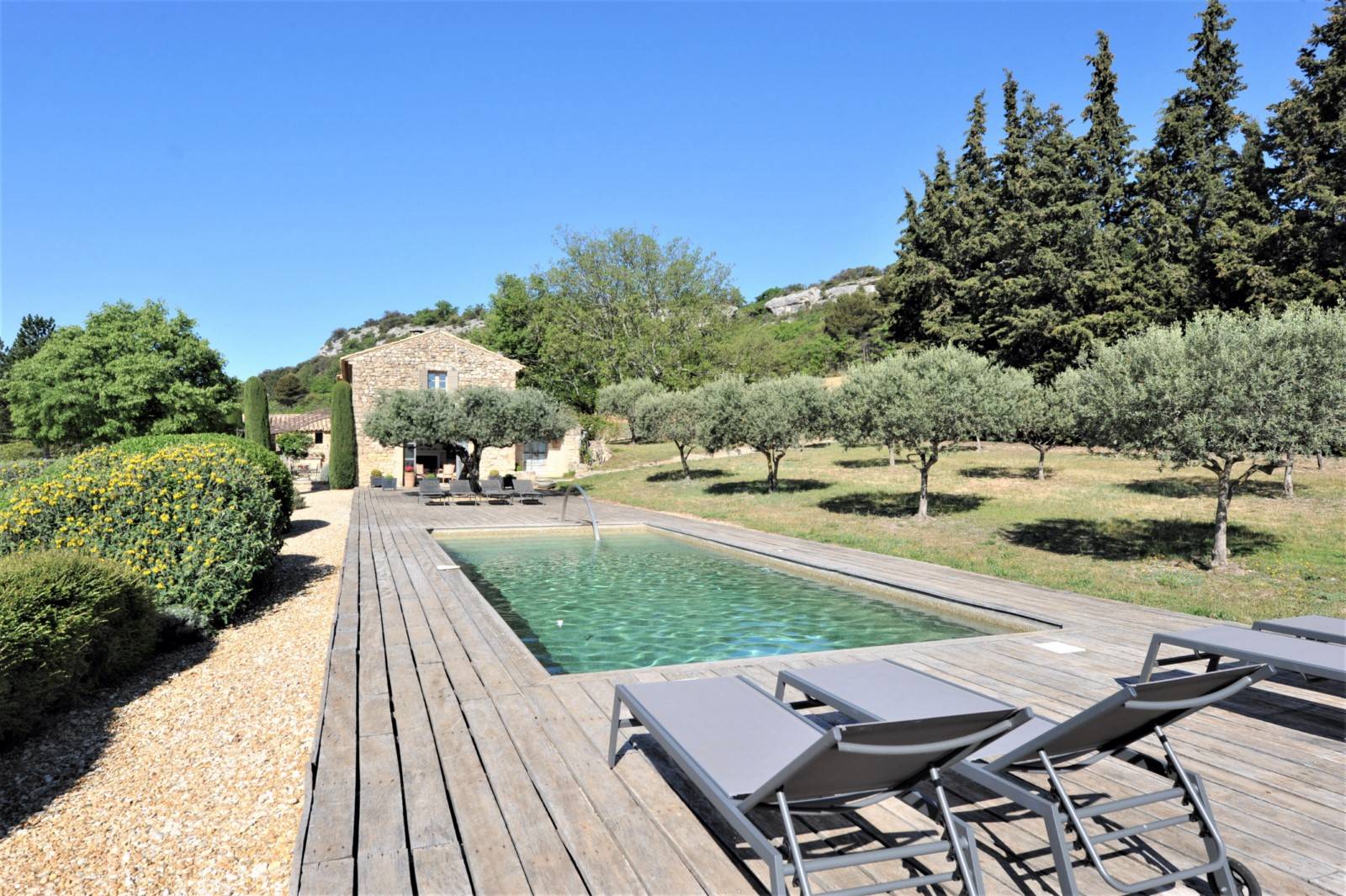 Location maison avec piscine et vue sur le Luberon