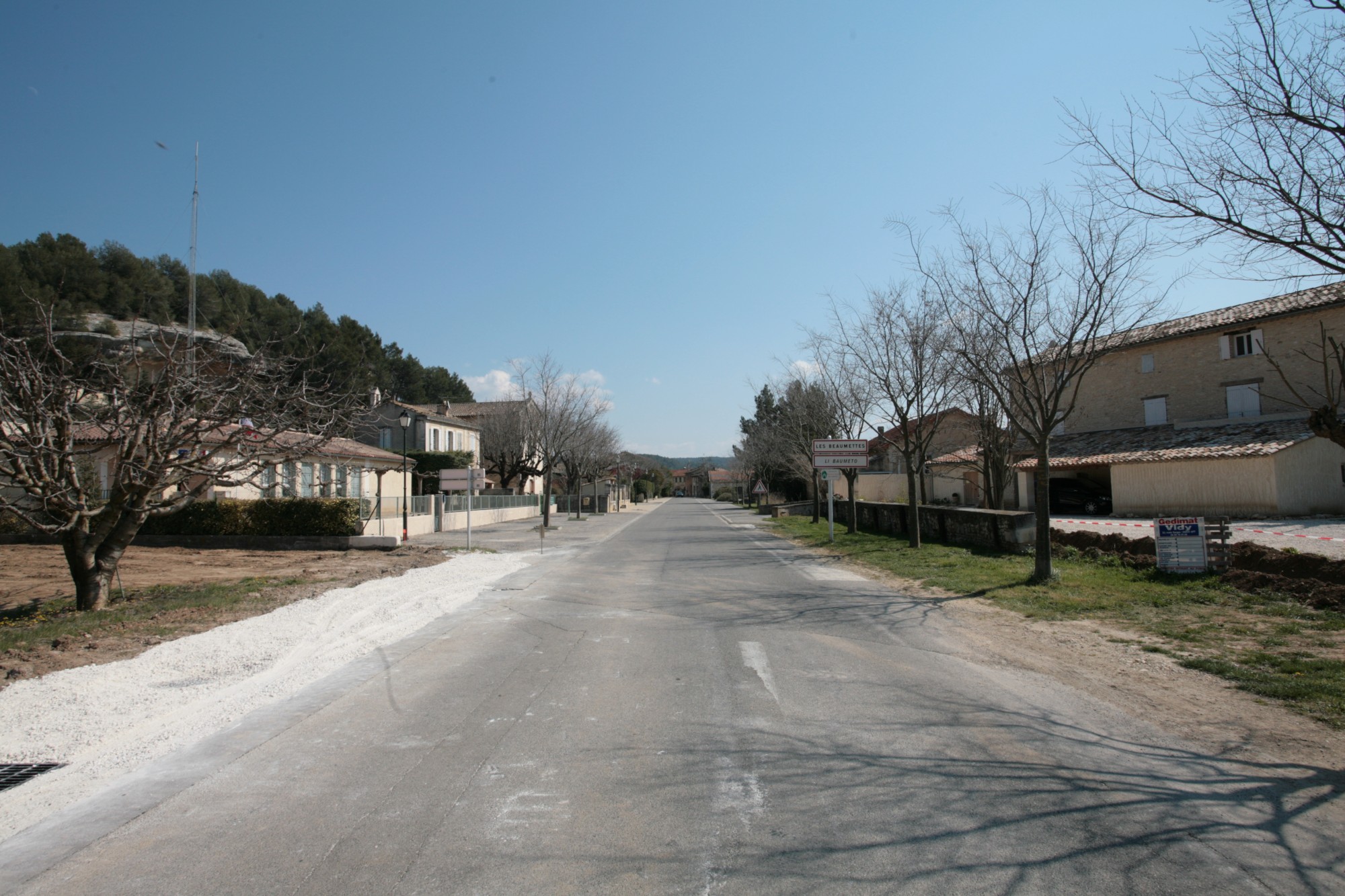 Arrivée sur les Beaumettes (Vaucluse)