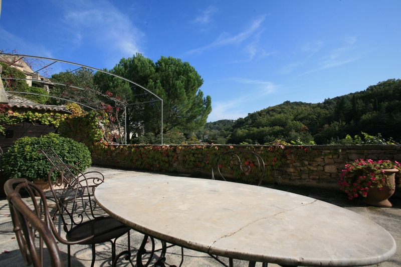 In a village of the Luberon area, authentic house tastefully renewed with garden and swimming pool