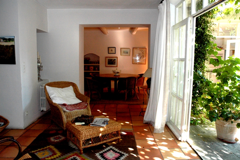 You enter the house on the north side via a small village street with the main