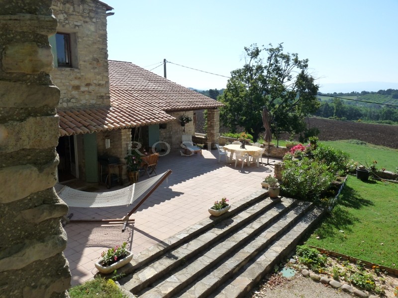 Stone farmhouse of the 18th century on the edge