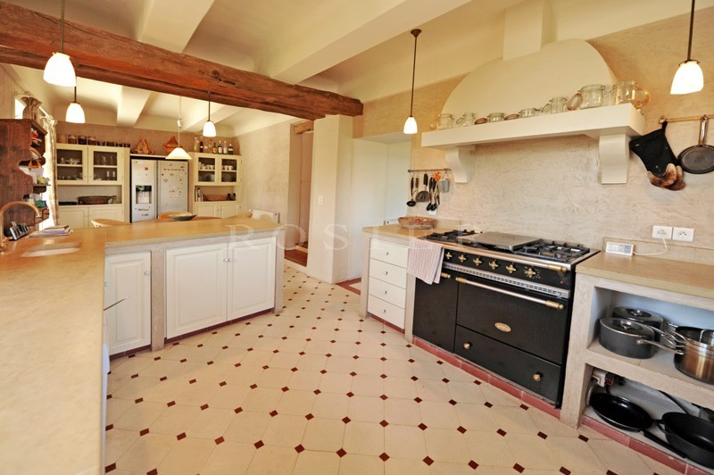 18th century  bastide on nearly 8 hectares of grounds with beautiful views of the Luberon.