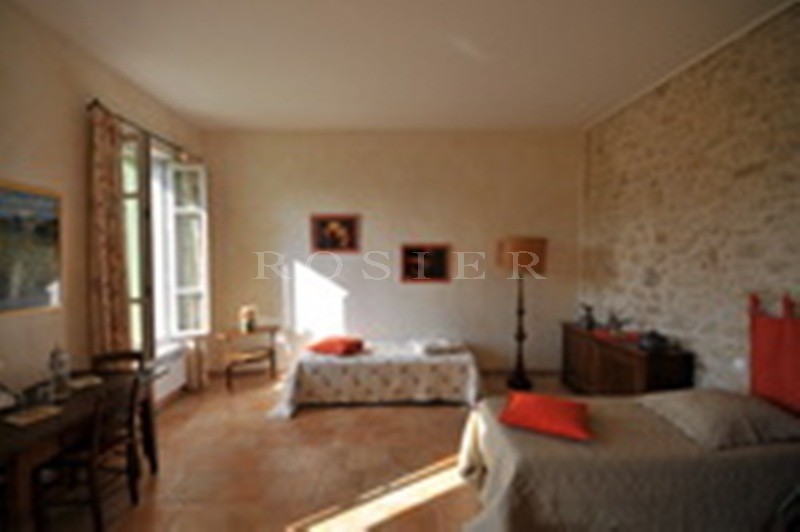 Near Isle sur la Sorgue in Provence, for sale, an authentic restored property a former vineyard currently a large B&B