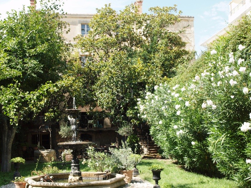 In Provence, between the Alpilles and Luberon mountains, for sale, luxurious mansion with terrace and garden