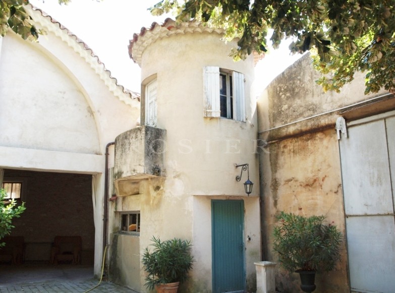 In Provence, between the Alpilles and Luberon mountains, for sale, luxurious mansion with terrace and garden