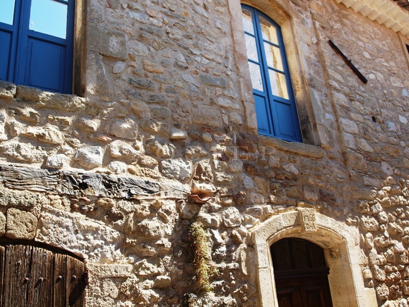 Provence, South Luberon, for sale, a  traditional XVIIth century village house with terrace and small garden in the heart of a delightful village.