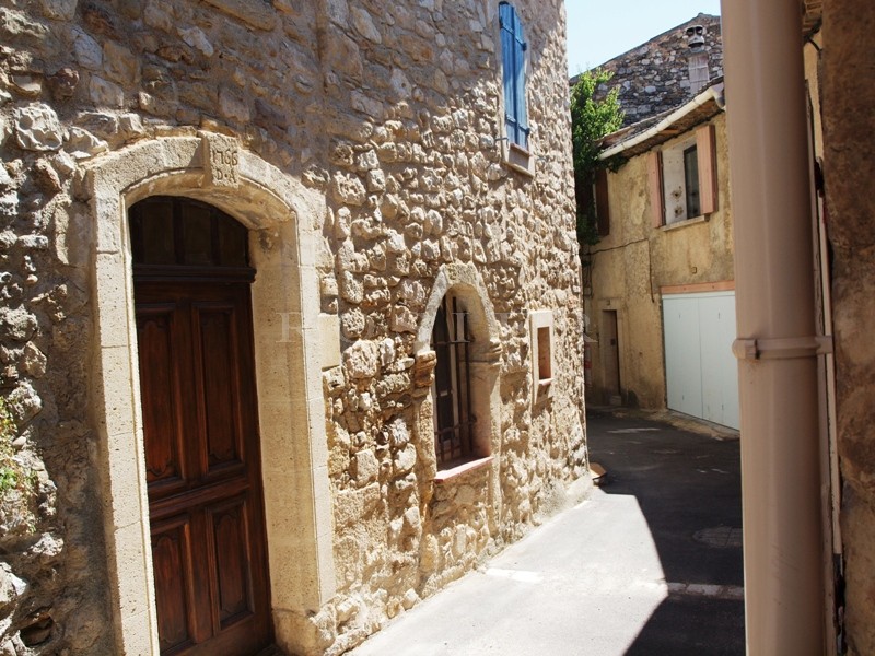 Provence, South Luberon, for sale, a  traditional XVIIth century village house with terrace and small garden in the heart of a delightful village.