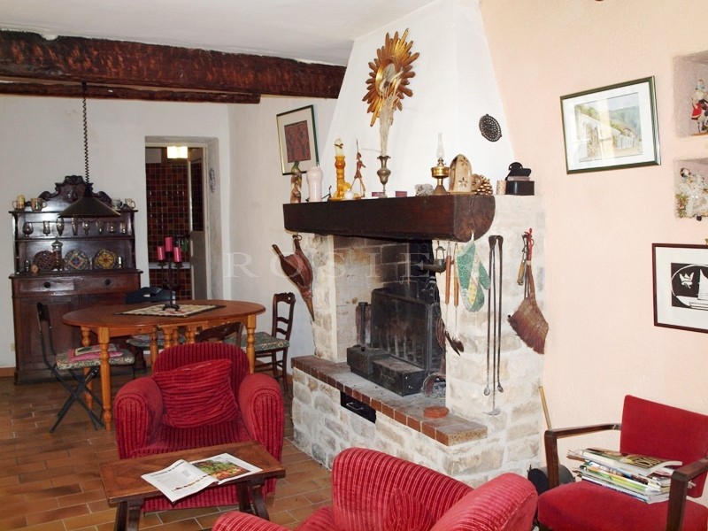 Provence, South Luberon, for sale, a  traditional XVIIth century village house with terrace and small garden in the heart of a delightful village.