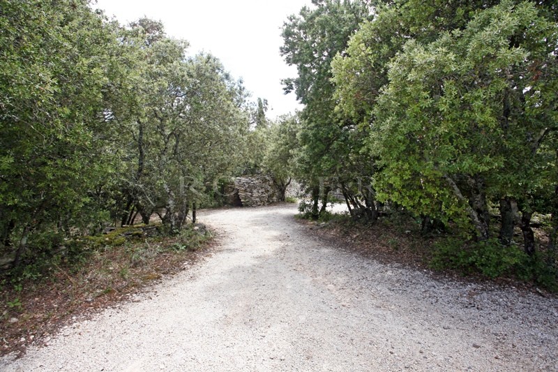 In the Vaucluse mountains and close to the listed village of Gordes: a stone house with outbuildings