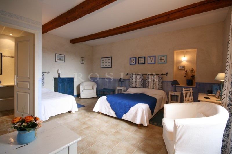 Close to the Alpilles mountains, for sale, traditional XVIIIth century manor house on 9000 m² of land, with swimming pool and breathtaking views 