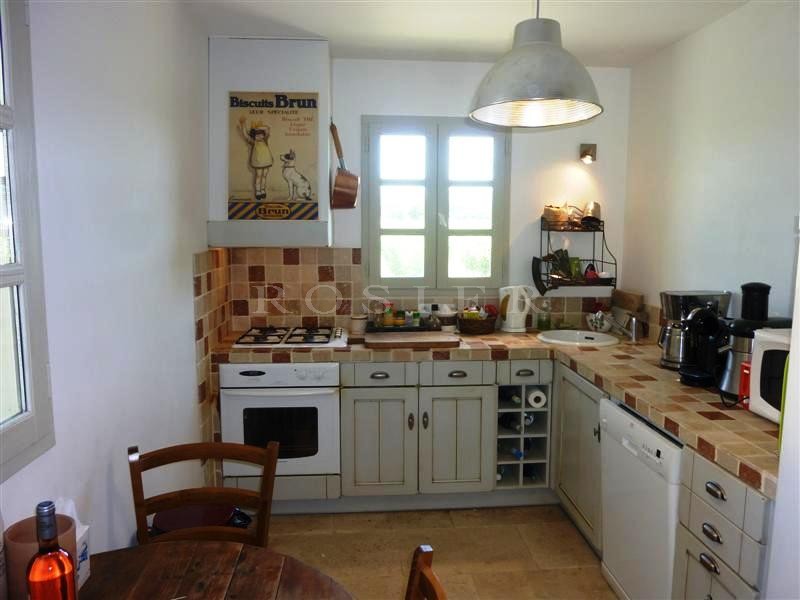 Close to one of the Luberon's listed villages, for sale, renovated bastide with pool overlooking the Luberon Mountains