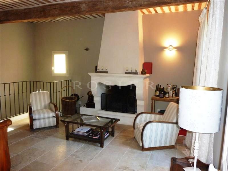 Close to one of the Luberon's listed villages, for sale, renovated bastide with pool overlooking the Luberon Mountains