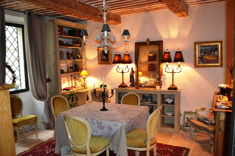 In the heart of an authentic Luberon village: village house with interior courtyard and outbuildings