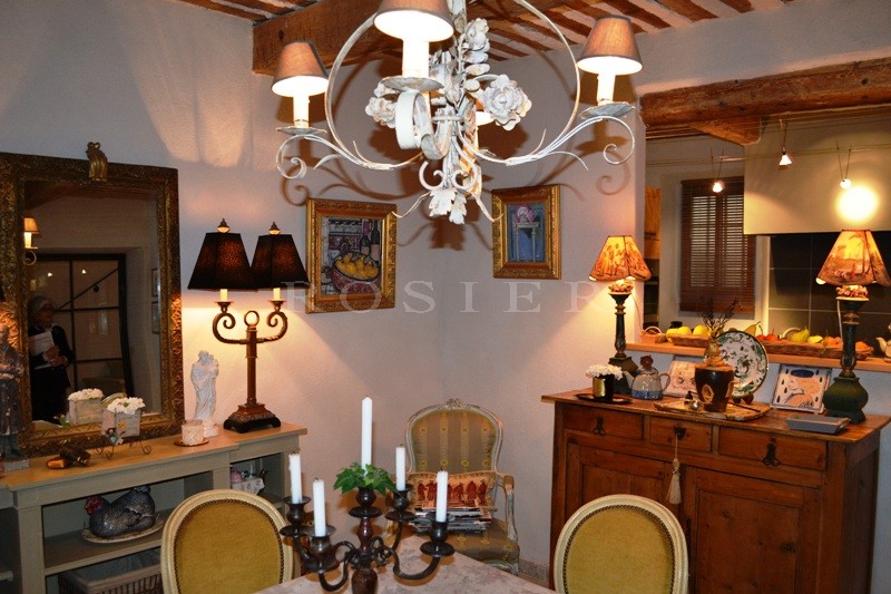 In the heart of an authentic Luberon village: village house with interior courtyard and outbuildings