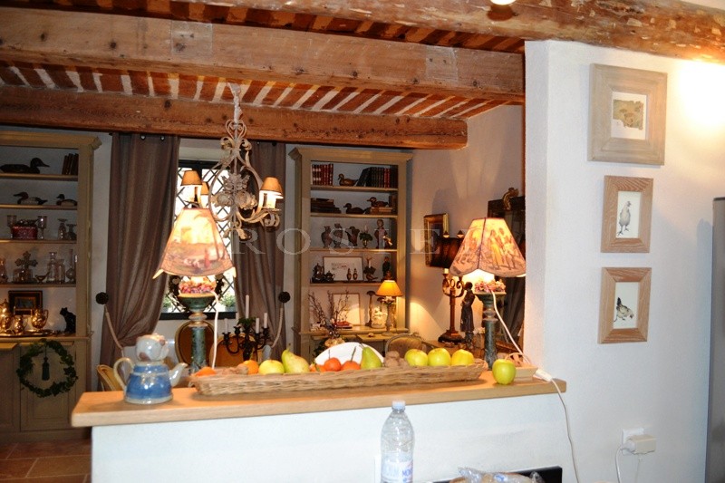 In the heart of an authentic Luberon village: village house with interior courtyard and outbuildings