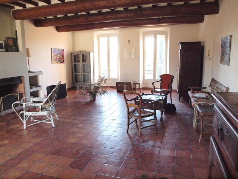 Former Provencal mill house with swimming pool for sale with views of the Ventoux mountain and surrounding villages.