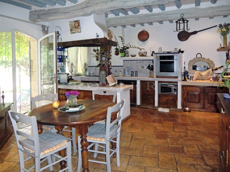 In Provence, Luberon,  close to the perched villages, one storey modern house for sale on a garden of 2000 m² with swimming pool