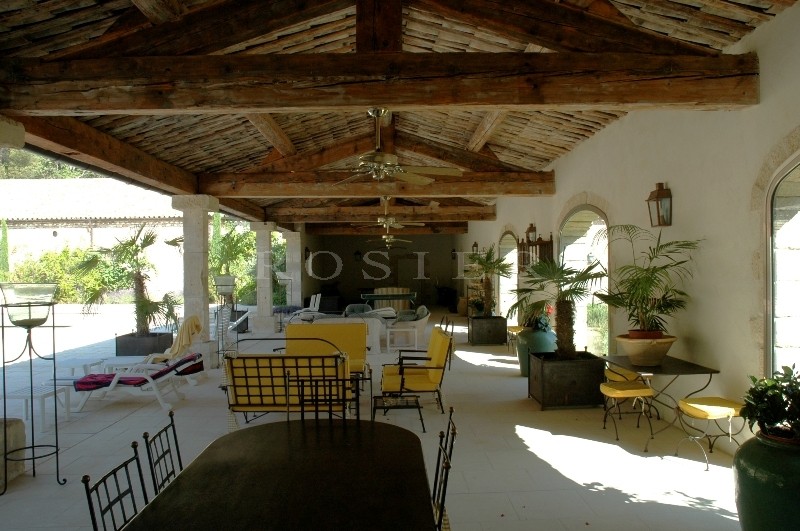 In Luberon, for sale, high end property, approximately 3 000 m²,  with 33 hectares with vineyards, wood, olive trees. 