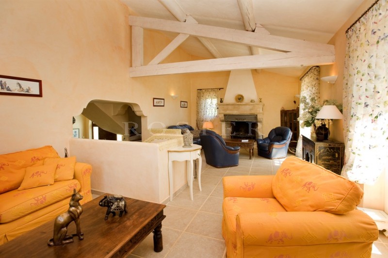 For sale, in the Luberon Regional Park, a restored farmhouse including three separate houses