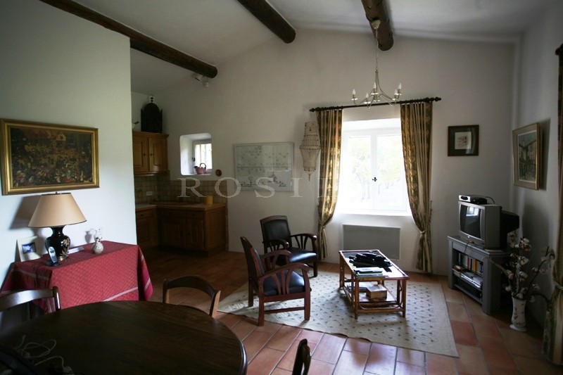 For sale in Luberon, just a few minutes away from the most prestigious hilltop village in Luberon, a stone-clad property comprising two houses with approximately 200 m² of living space. 