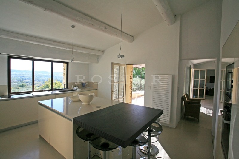 Gordes, for sale, stone house for sale offering unobstructed views of the valley and the Luberon.