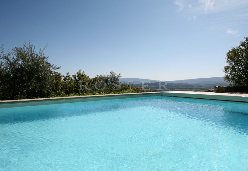 Gordes, for sale, stone house for sale offering unobstructed views of the valley and the Luberon.