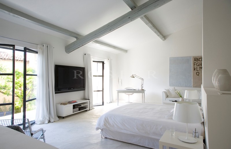Provence, in Isle sur la Sorgue, the famous town of antiques markets, for sale, tastefully renovated townhouse with garden and swimming pool