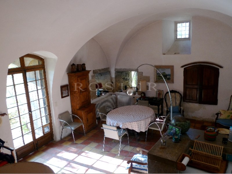 For sale, in Luberon, very original semi troglodyte house, with outbuildings, on 2 hectares with a lovely olive grove