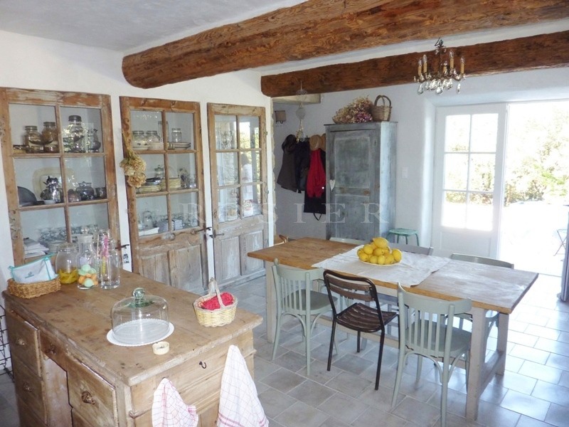 For sale in the Luberon, lovely hamlet house with guest house, garden and swimming pool