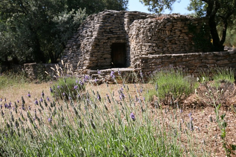 In Gordes, for sale, authentic provençal sheepfold on a beautiful land of 1.2 hectare with swimming pool