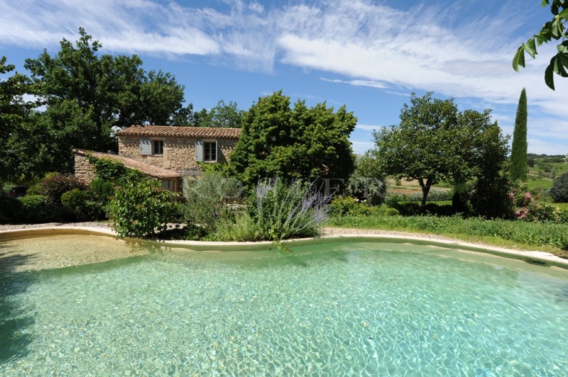 Up in the hill, set in vineyards, charming little farmhouse with pool on more than 3 000 m² of grounds