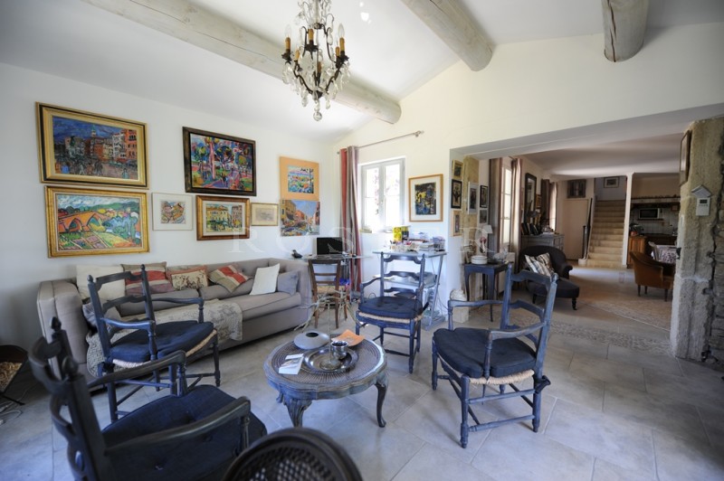 Up in the hill, set in vineyards, charming little farmhouse with pool on more than 3 000 m² of grounds