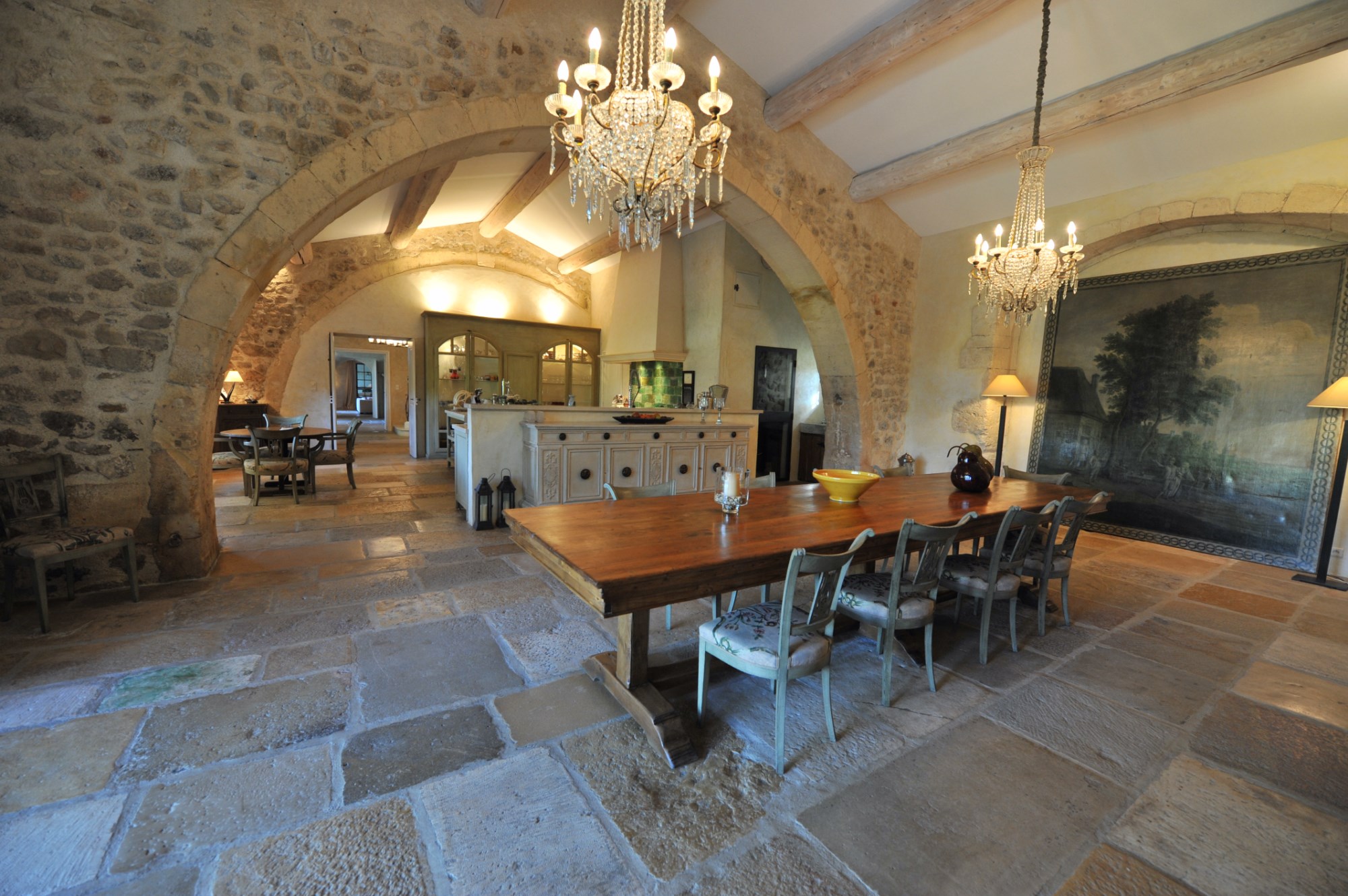 Close to St Remy de Provence, for sale, exclusive stone farmhouse with garden, swimming pool and pool house