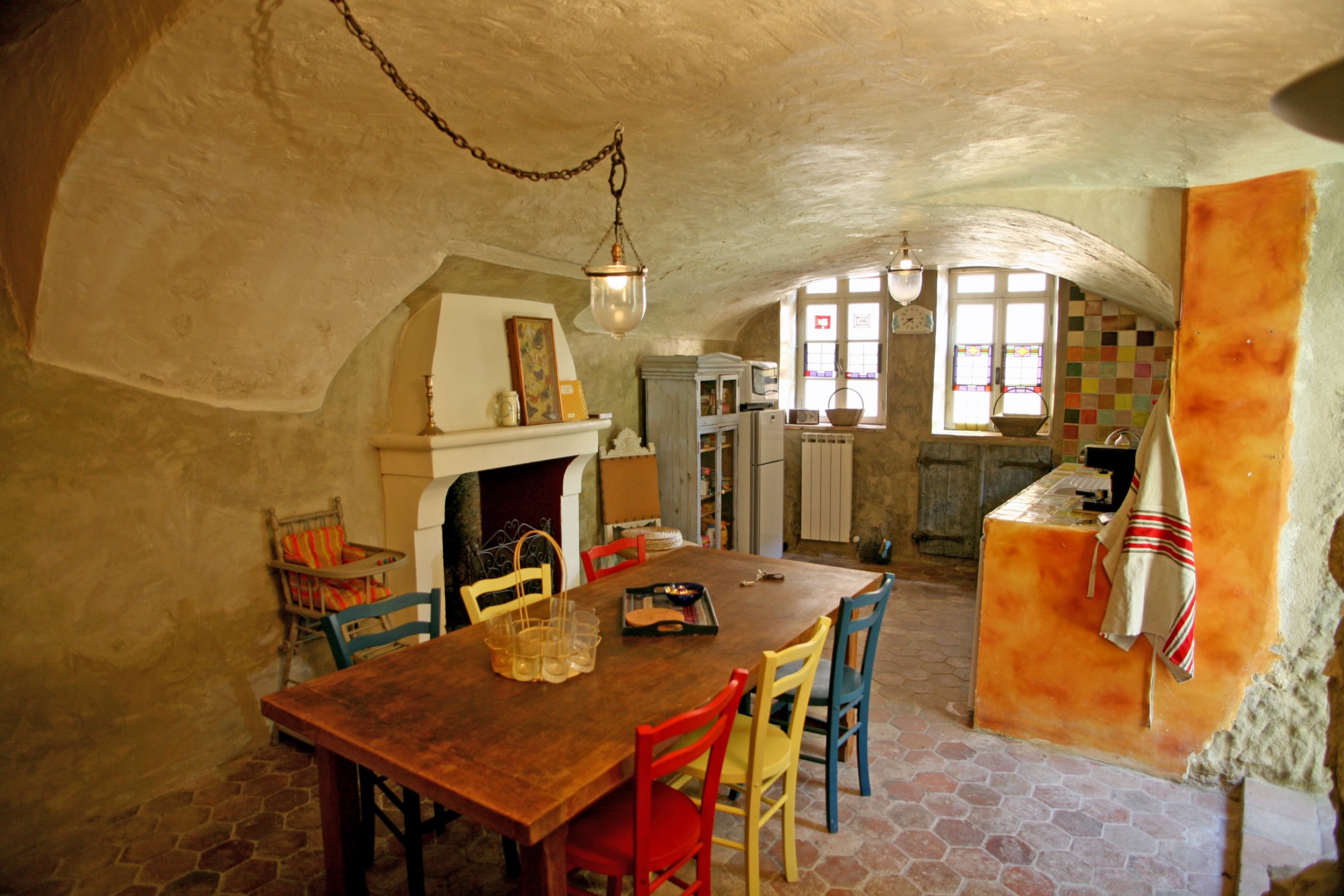 For sale in Provence, in Luberon, in a famous hilltop village, superb XVIIth century village house with patio and terrace. 