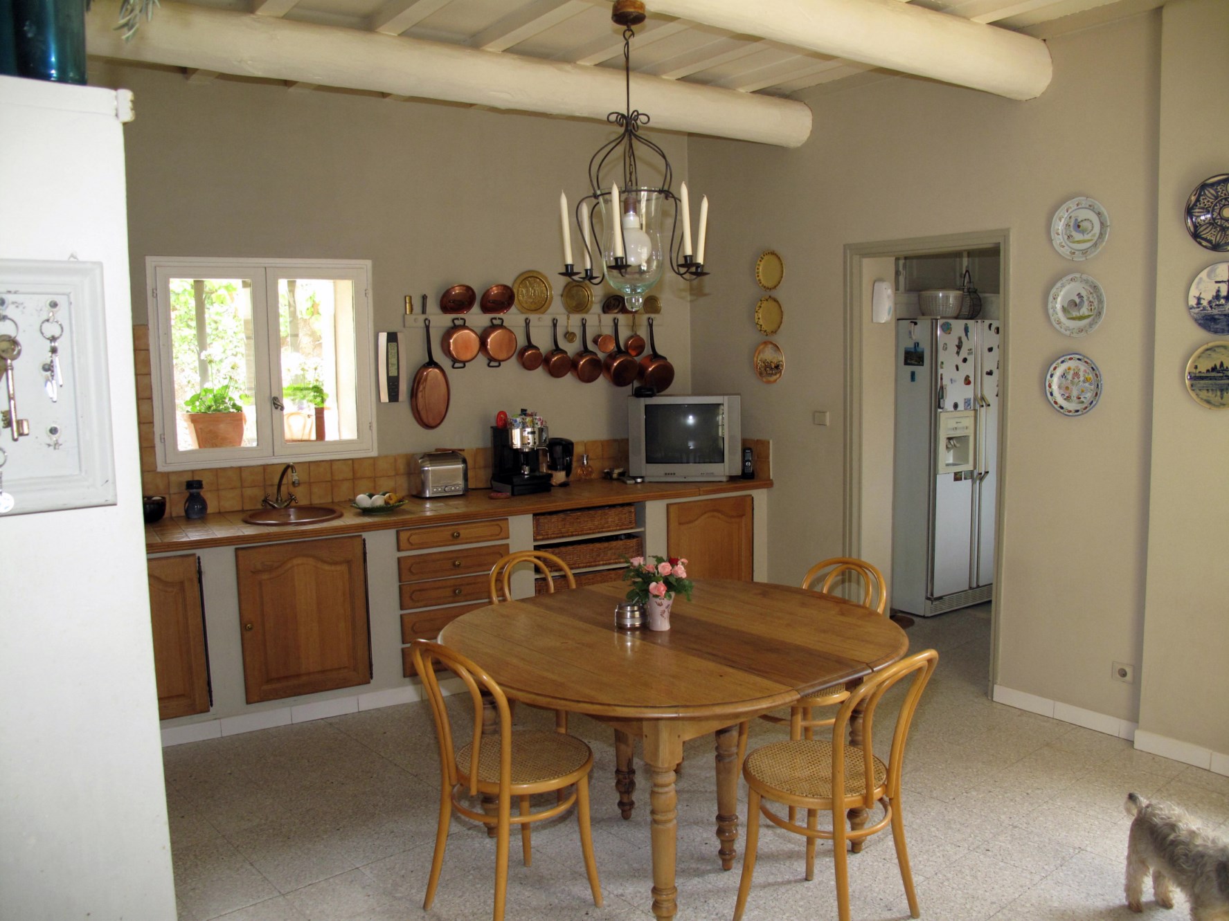 In Gordes, for sale, old hamlet renovated stone house with private courtyard, garden and garage 