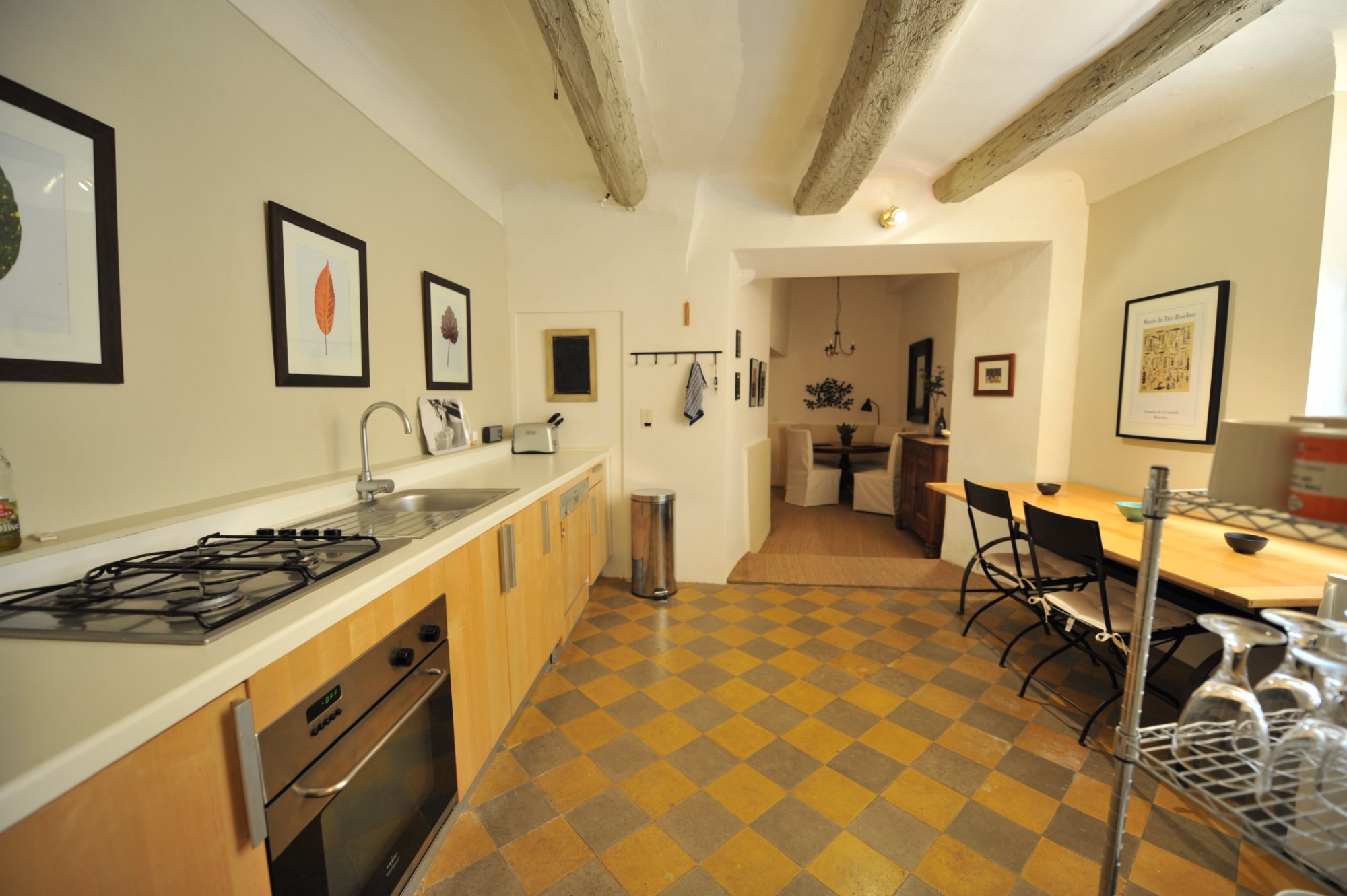 Provence, Luberon, for sale, charming restored village house, with roof terrace offering lovely views facing the Luberon 