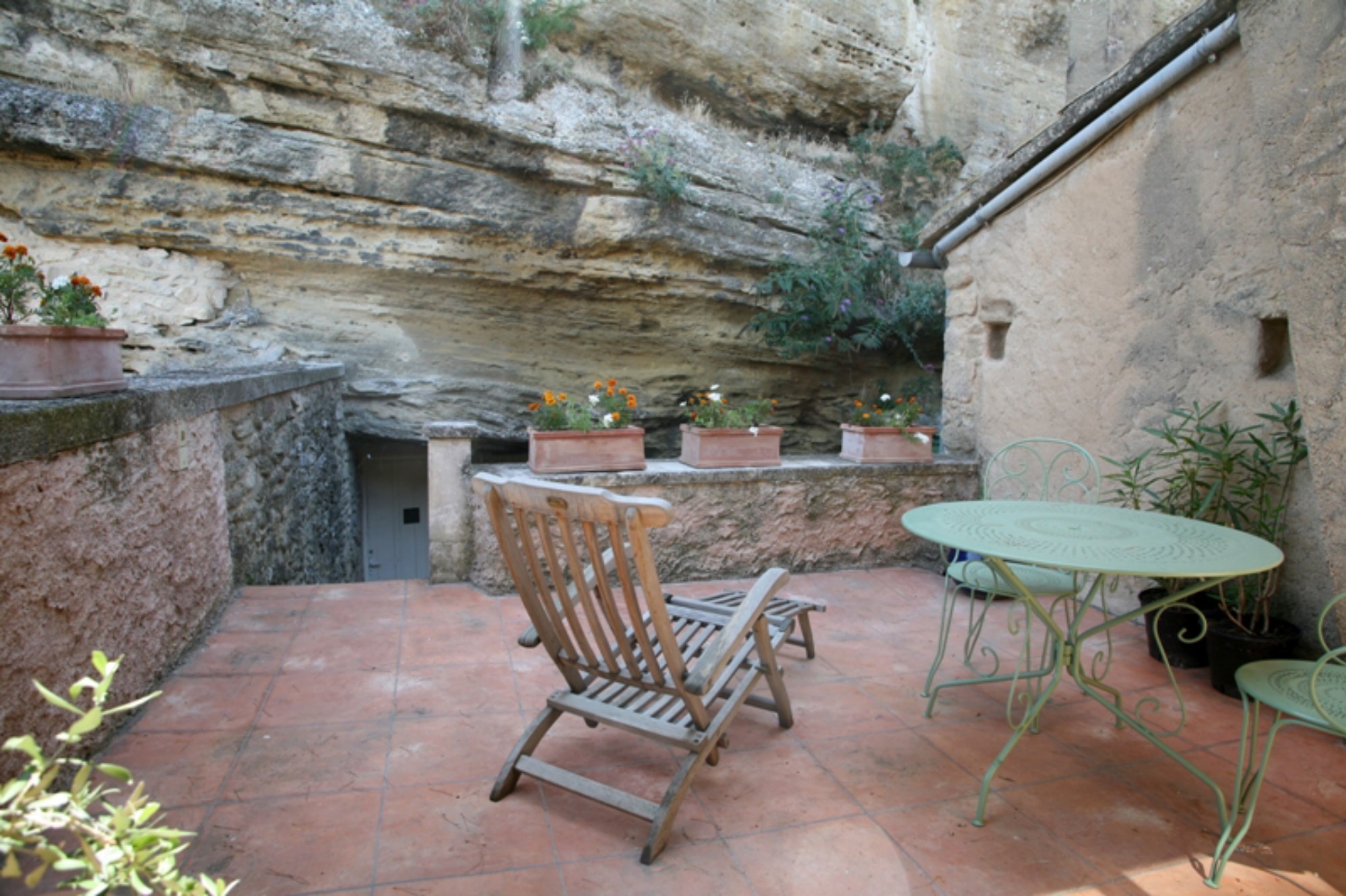 The Luberon, close to one of the most beautiful hilltop villages, for sale, village house with a lovely courtyard.
