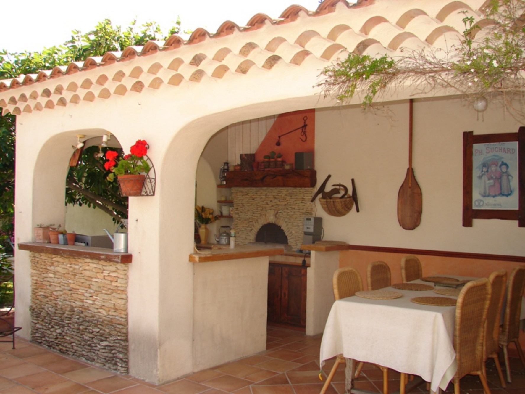 Near Gordes in Luberon, for sale, lovely house with terrace, garden, swimming pool, facing the Luberon offering stunning views