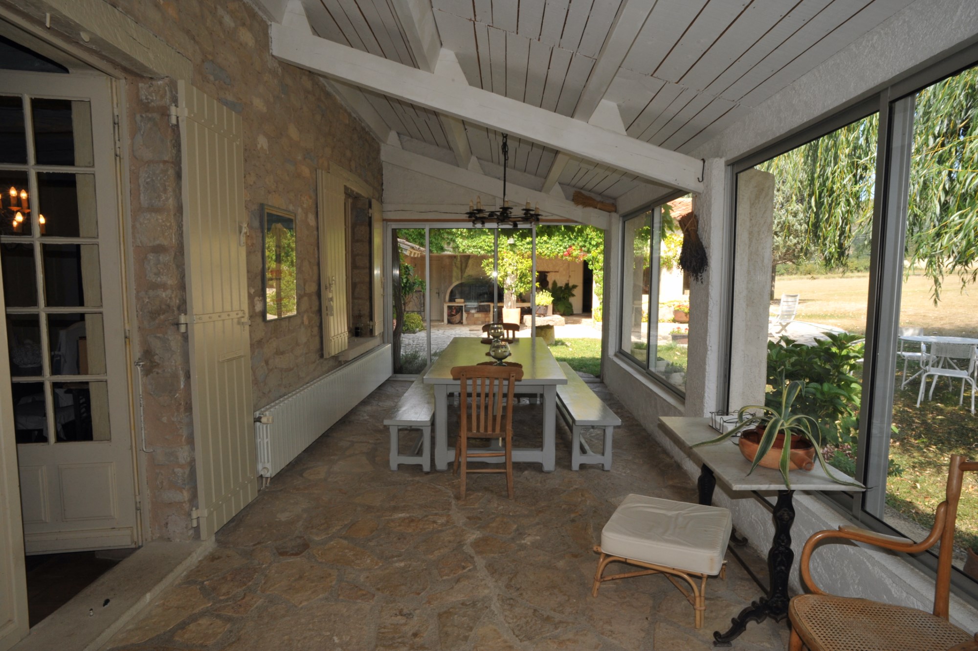 In Pays de Sault, for sale, family property surrounded by a outstanding park with swimming pool, heated veranda and terraces