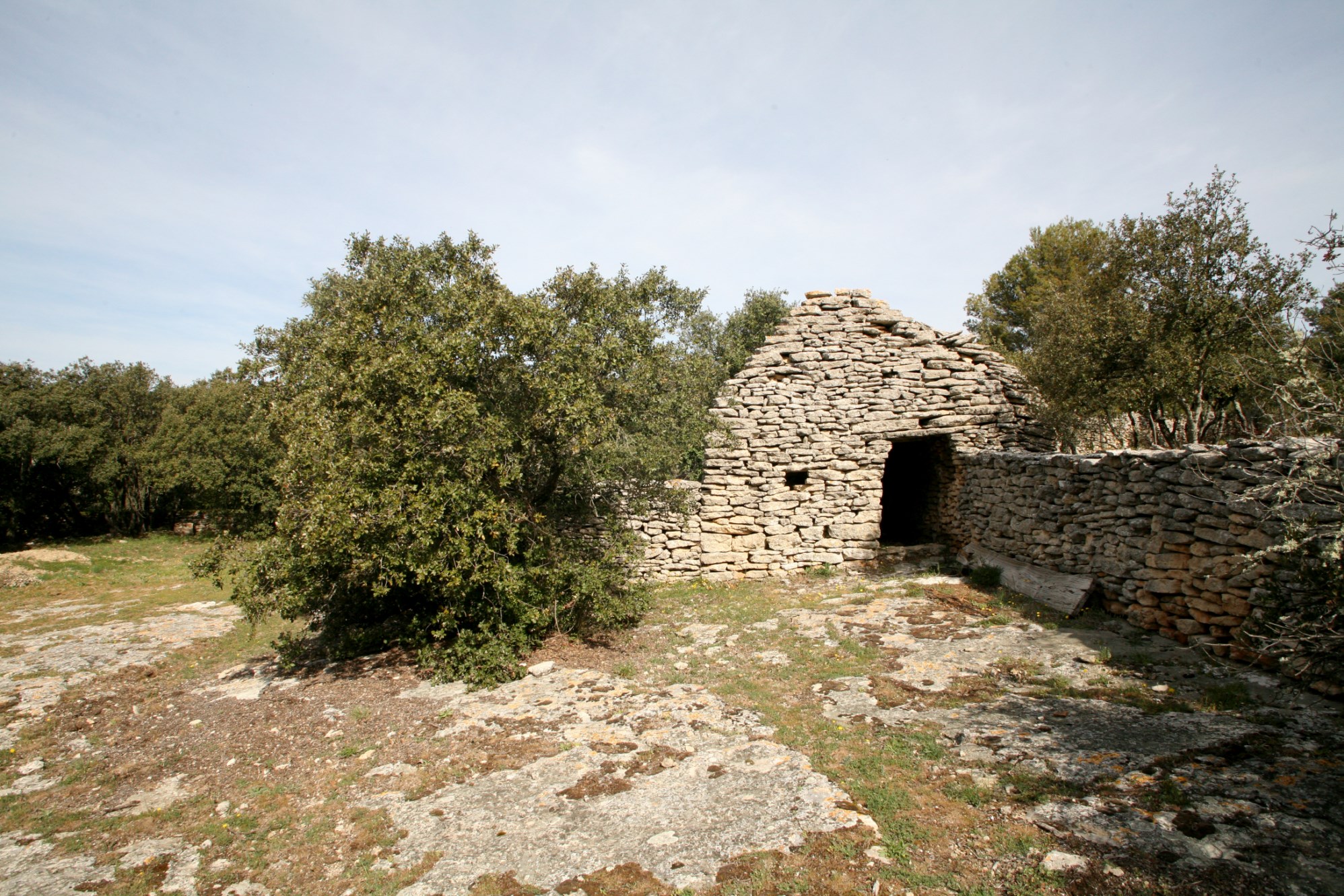 In sale, in Luberon, in a preserved natural park, property in 2 parts with swimming pool